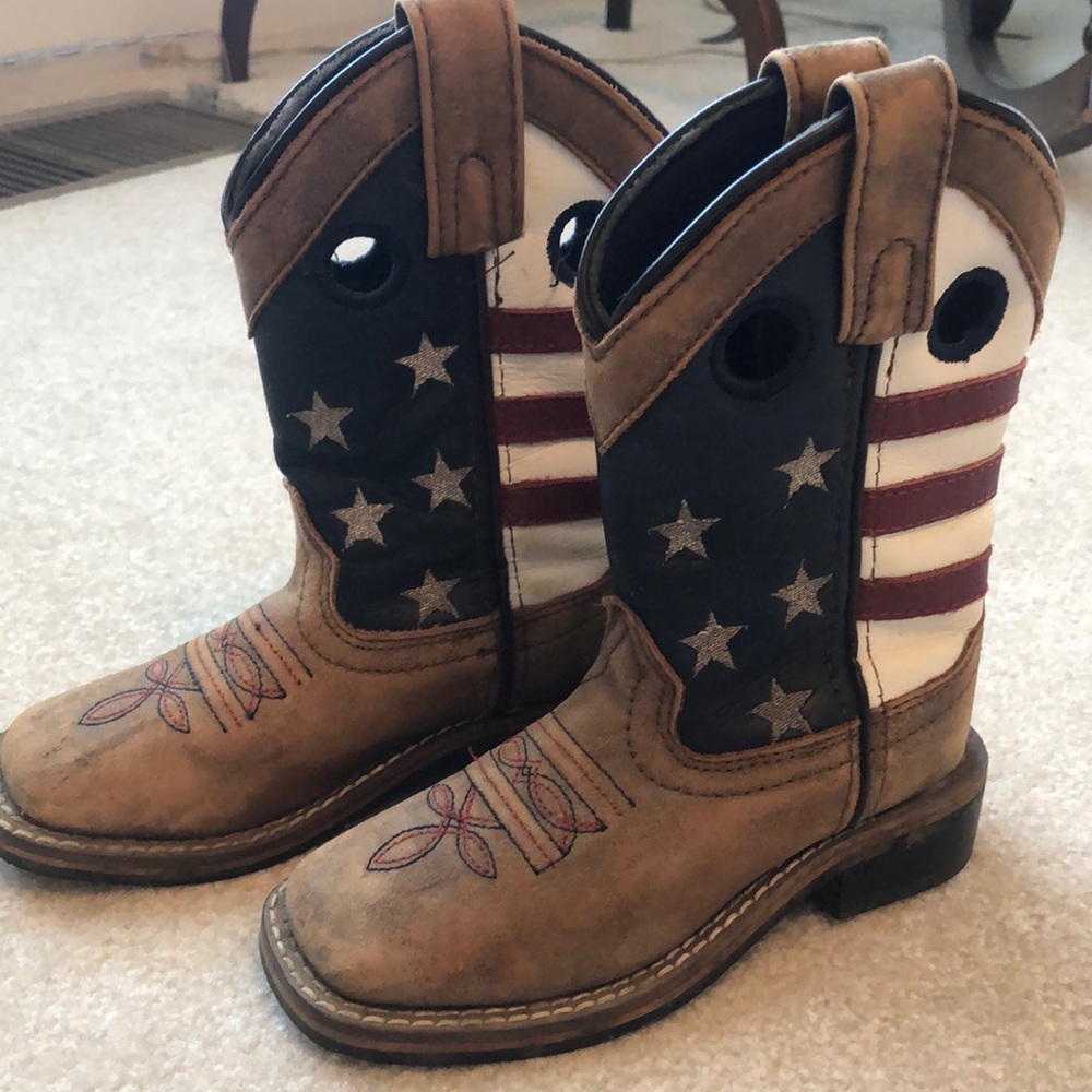 Patriotic Kids Cowboy Boots